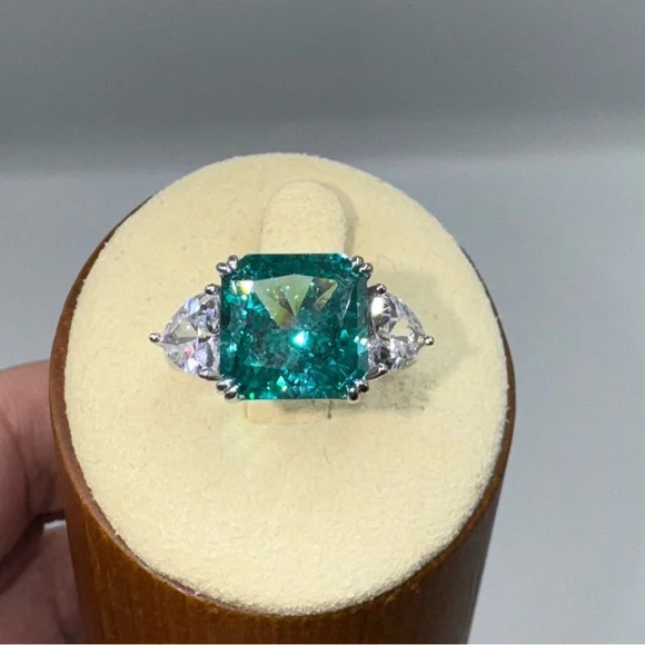 5ct Radiant Tourmaline Ring - Picture 8 of 14